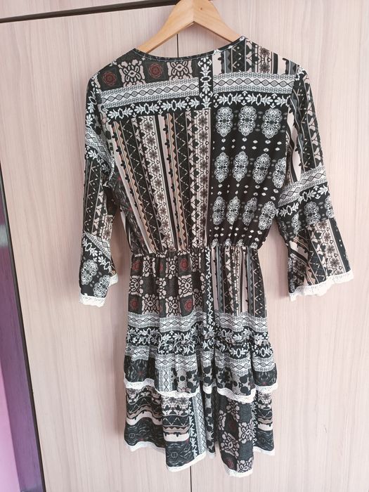 patchwork sukienka tunika