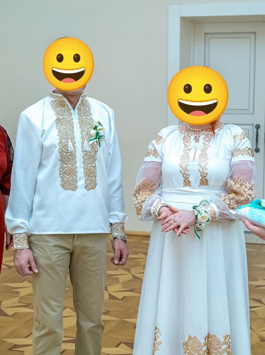 Парна вишиванка,для весілля 48-50 розмір. Вишиванка
