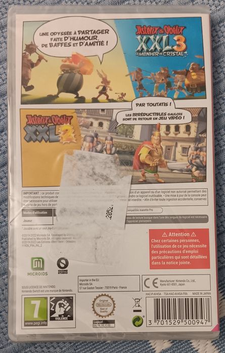 Astérix Obélix XXL2 & XXL3 Nintendo Switch NOVO