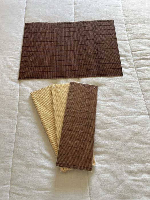 Individuais de mesa, em bambu