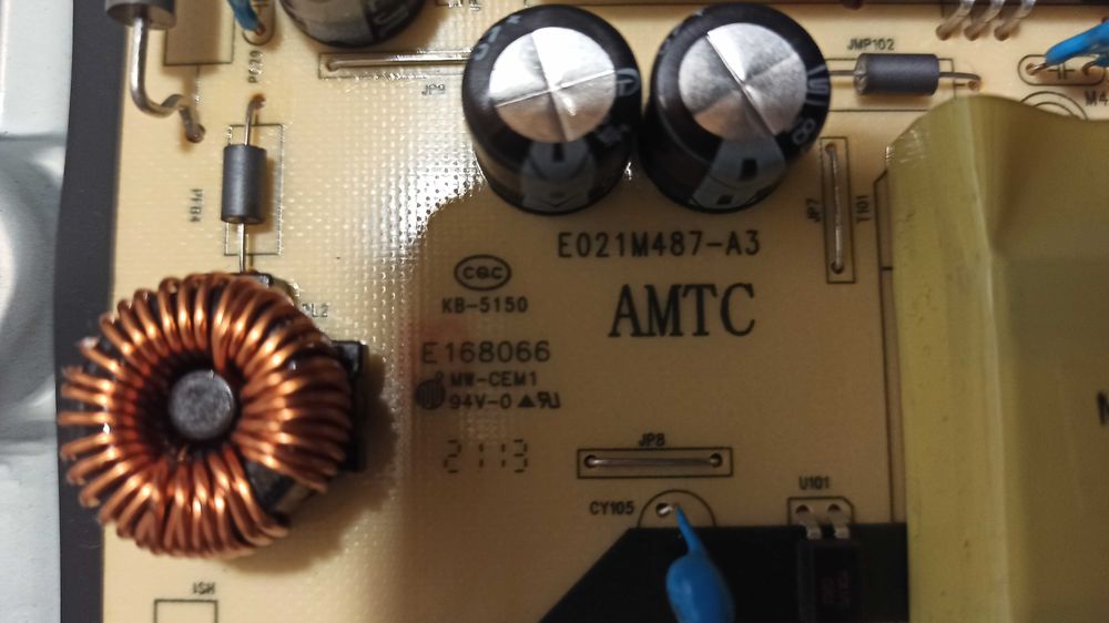 Плата  БП TV3903-ZC02-01      с ТВ JVC LT-42MU308