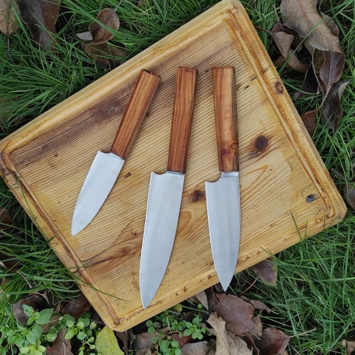 Набір, ножі кухонні. Нож кухонный. Сталь 50х14МФ