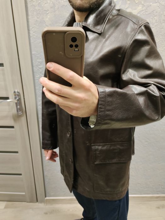 Кожаная куртка мужская