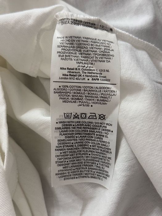 Koszulka Nike M tshirt haft NOWA biała