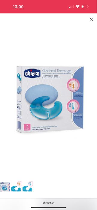 Discos termogel para seios