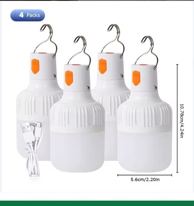 Лампа автономная перезаряжаемая для дома, кемпинга, улицы