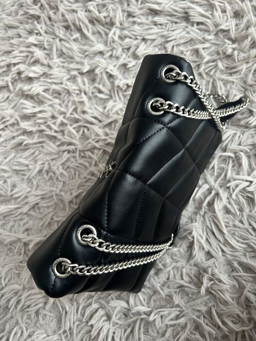 Na prezent Saint Laurent YSL Lou Lou czarna pikowana torebka