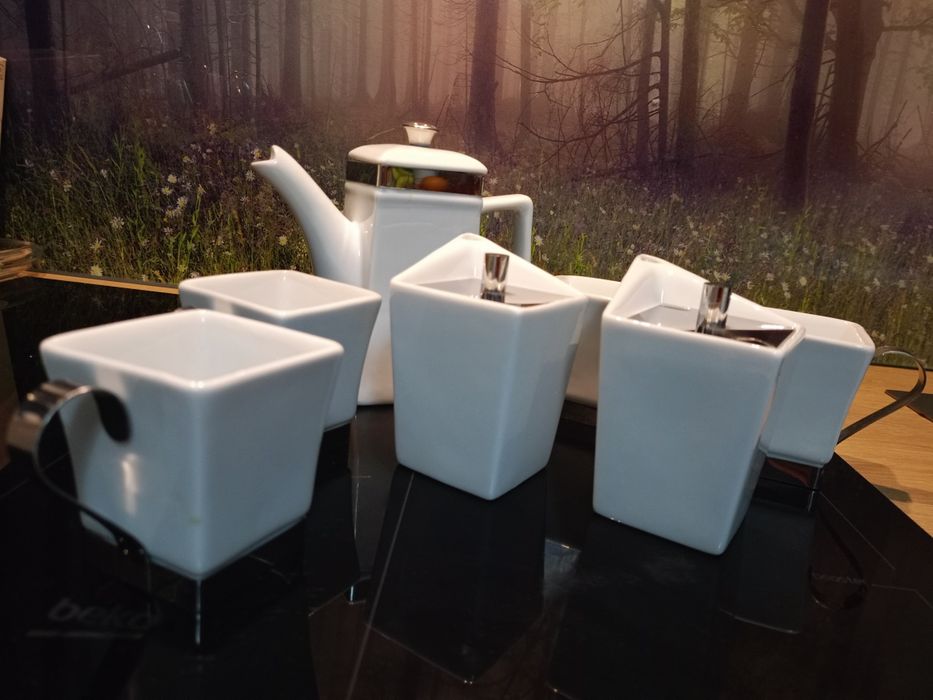 Zestaw kawowy espresso.
