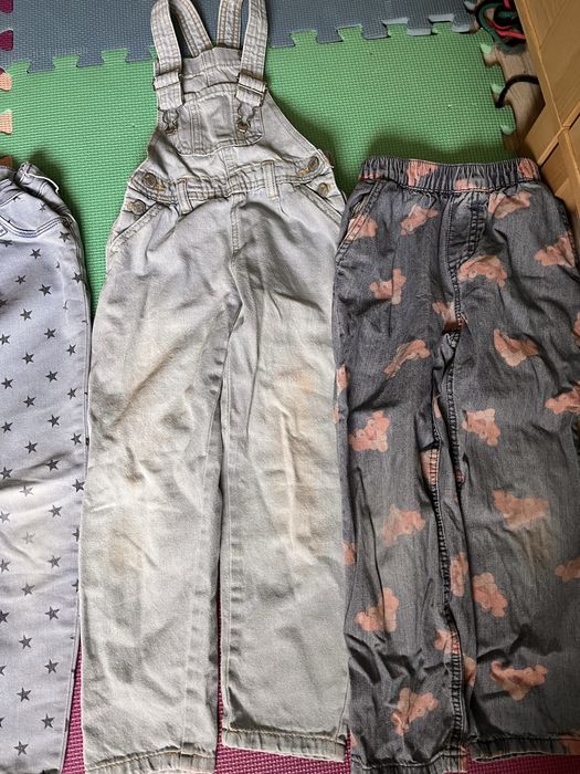 Za wstaw spodni jeans 116 ogrodniczki