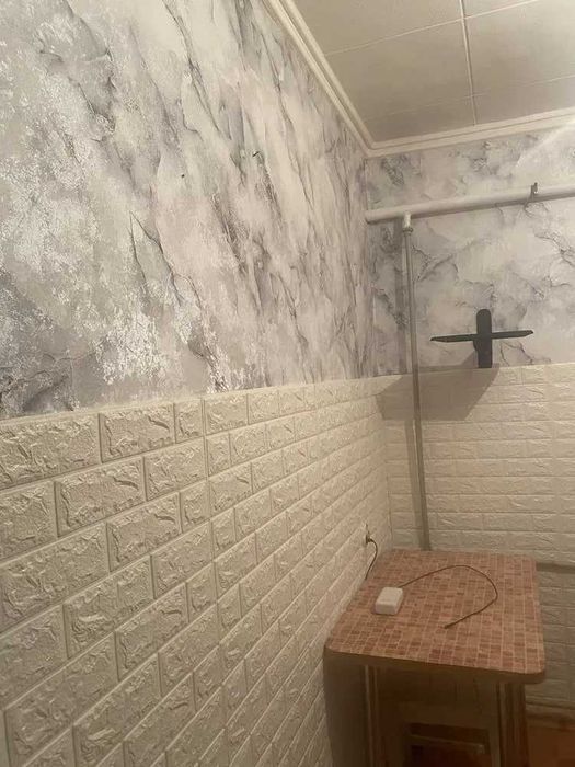 3д панели самоклеящиеся от производителя, белый кирпич 70*77 см L