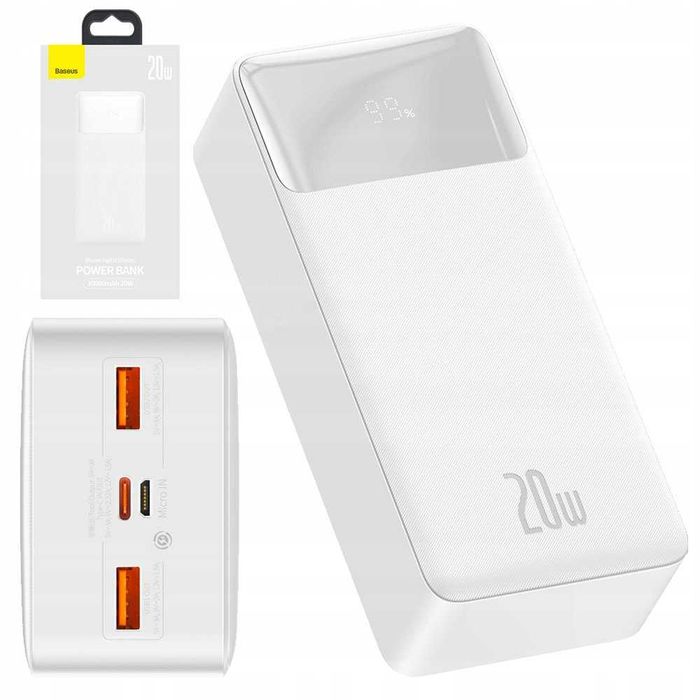Продам Power Bank Baseus 30000 mAh, 20w, 3A + СЗУ "Xiaomi" 33w.