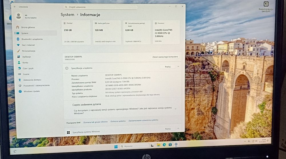 Lenovo M920s i5-9500 8/240SSD M2 Win11Pro, DVD nagrywarka, Wi-fi