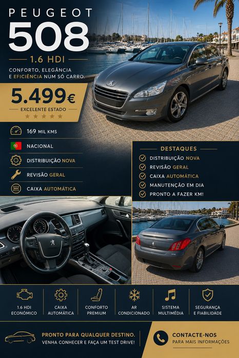 Peugeot 508  caixa automática