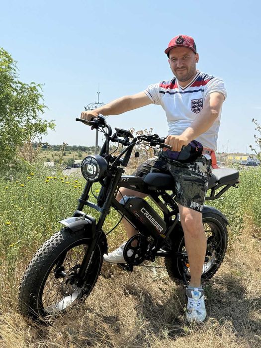 Електровелосипед Crosser 777-GTX 48V/500W Електро фетбайк двухместный