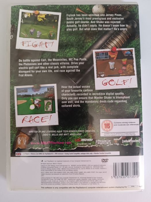 Jogo PS2 - Aqua Teen Hunger Force: Zombie Ninja Pro-Am (Completo / CIB)