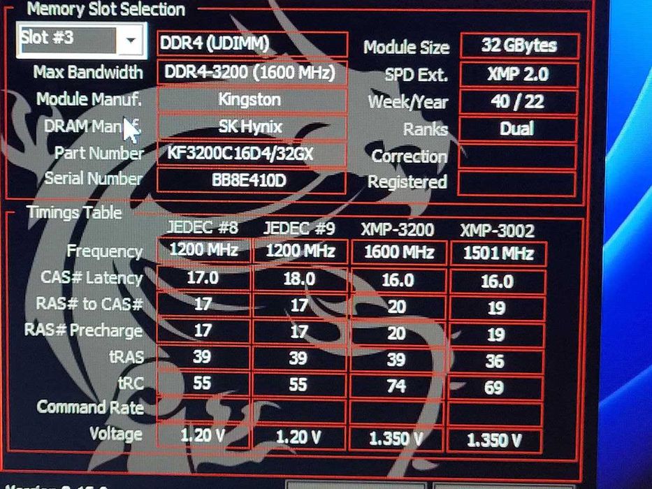 Pamięć RAM Kingston Fury Beast DDR4 128GB (4x32GB) 3200MHZ