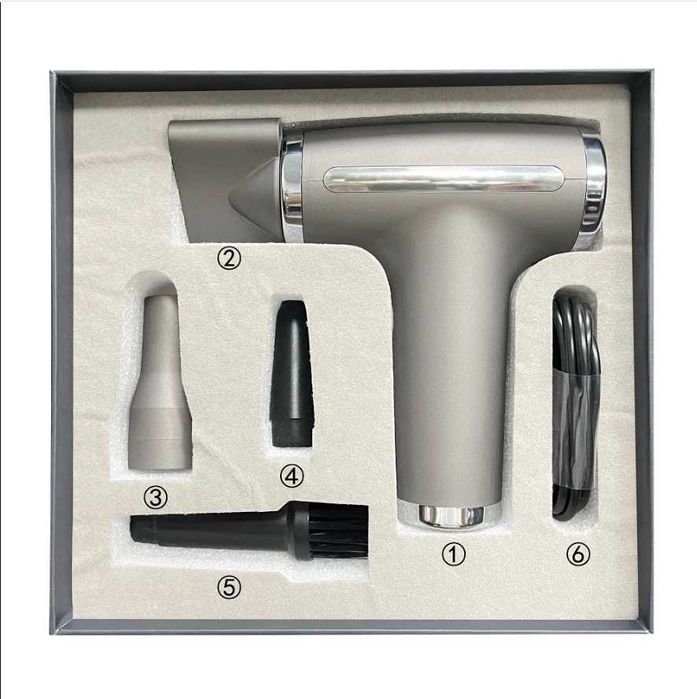 Новые! Портативный Аккумуляторный Фен для сушки волос PD008 Серый 60Вт