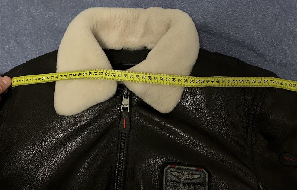 Бомбер  пілот Aeronautica Militare  з натуральноі шкіри з підкладкою