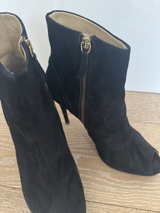 Botki -peep toe - rozmiar 40