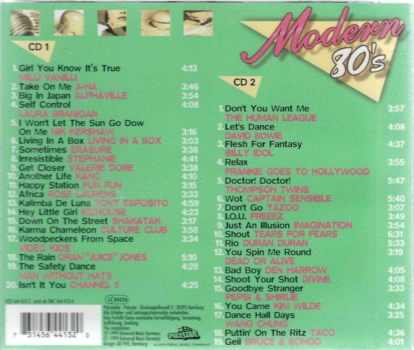 2 CD Modern 80's - The Best Of Discopop Vol. 3 (1999) (Polystar)