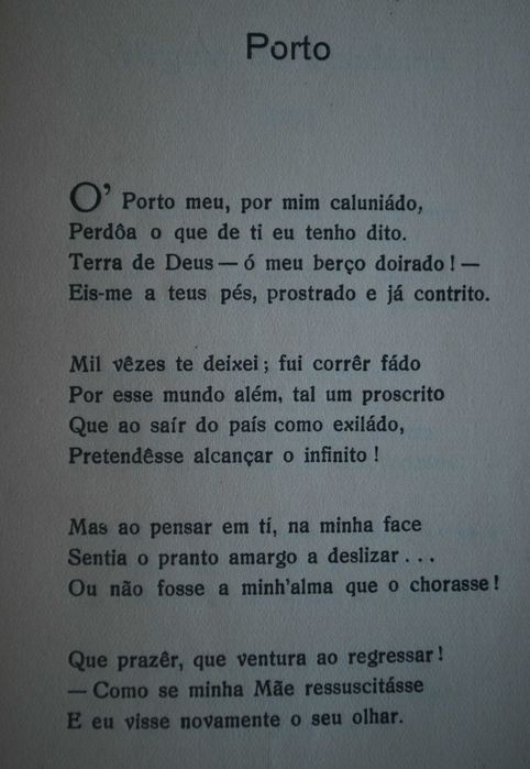 Versos Dum Portuense de Arnaldo Leite (1.ª Edição Ano de Edição 1927)