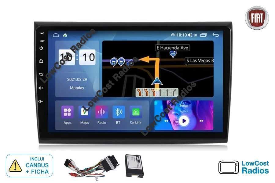 Auto Rádio 9' FIAT BRAVO 2007 a 2016 | GPS ANDROID BT USB