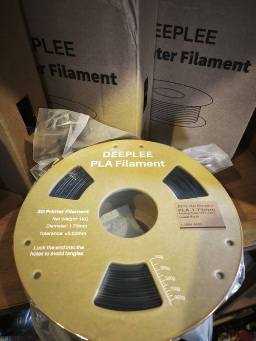 Filamento preto 3d pla 1kg