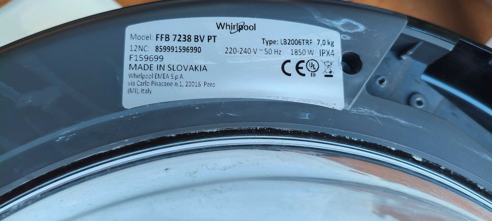 Peças máquina de lavar roupa Whirlpool
