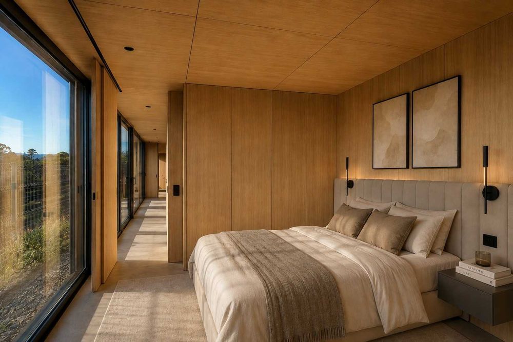 Módulo pré-fabricado T1+1 de 43 m²