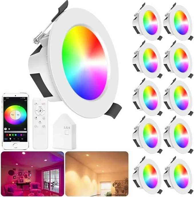 Inteligentny Reflektor Led RGBIC 9W – WiFi + Bluetooth