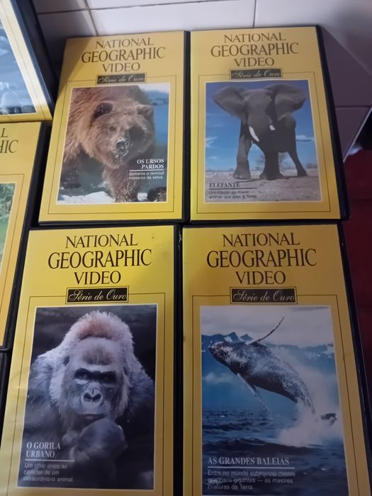 Conjunto de 24 Cassetes Vhs National Geographic