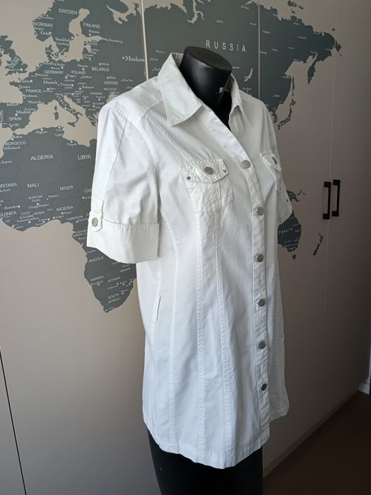 Biała sukienka/tunika damska Cecil, jeans/denim, rozmiar M