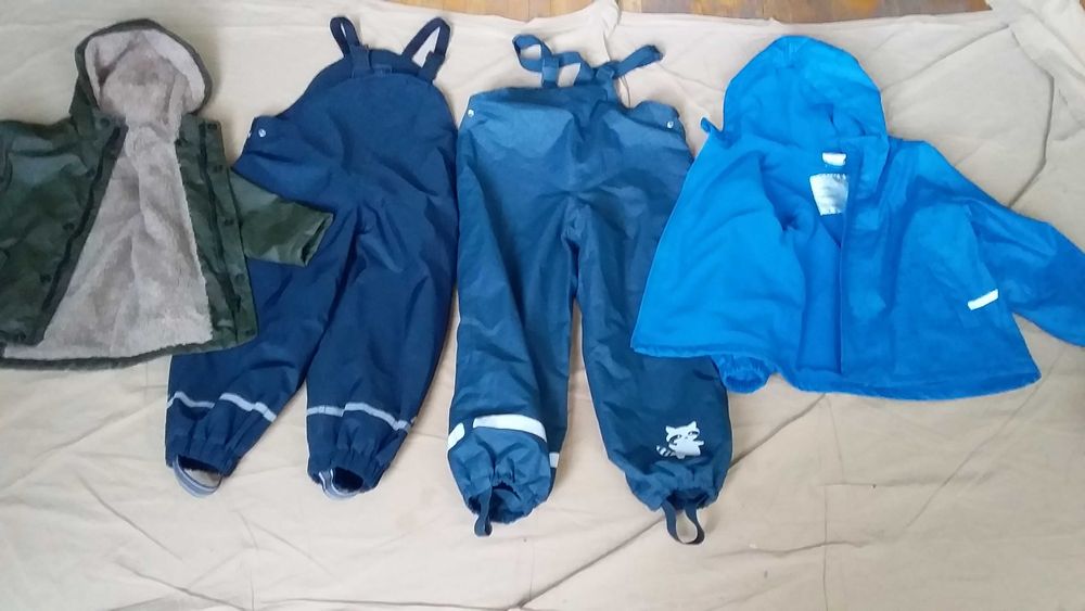 Костюм-дощовик дитячий,непромокайка на хутрі,на флісі-ZARA-104;122-128