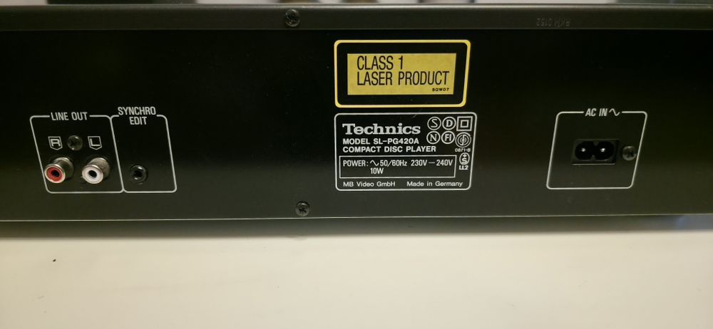 Technics SL PG 420 Cd player