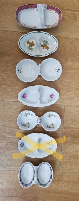 Solniczka porcelanowa pieprzniczka