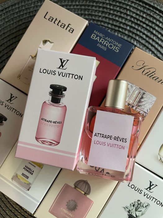 Парфуми Tilia / Dior Jadore / Kilian Angels’ Share / Louis Vuitton Symphony / Attrape Reves / Amouage Guidance 46 / Vanilla Powder / Lattafa Eclaire