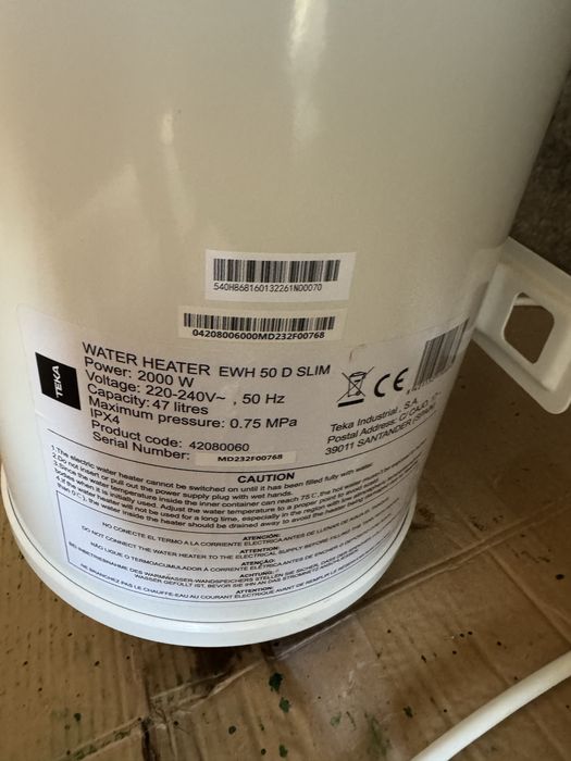 Termoacumulador Teka EWH 47L