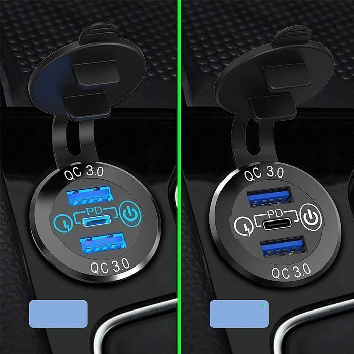 Ładowarka samochodowa LED gniazdo Alogy Mini Car Charge do motocykla