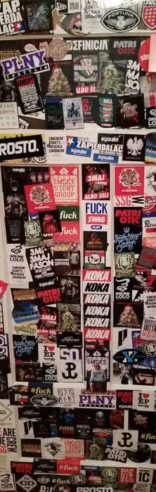 Wlepki / naklejki rap hip hop - pakiet 100 różnych naklejek