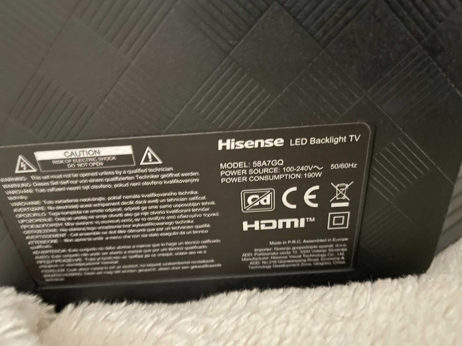 TV Hisense LED Backlight 58A7GQ - PEÇAS