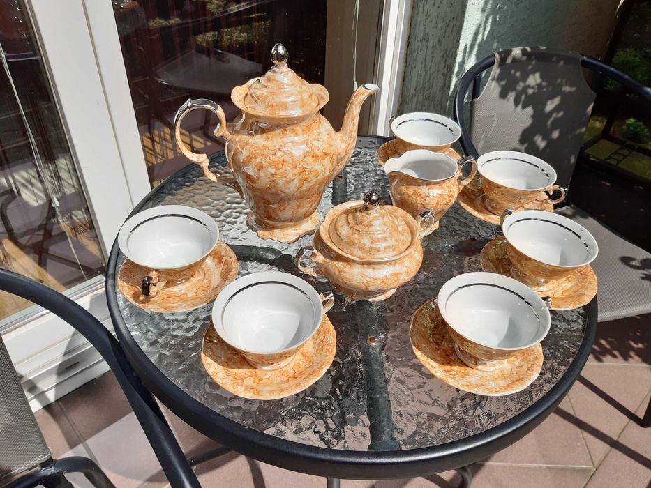 Zestaw kawowy PRL Wałbrzych porcelana