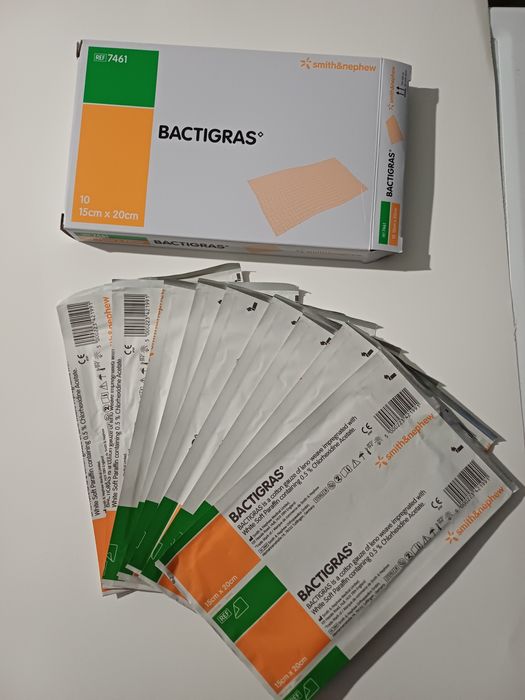 Bactigras.Opatrunek parafinowy.9szt.