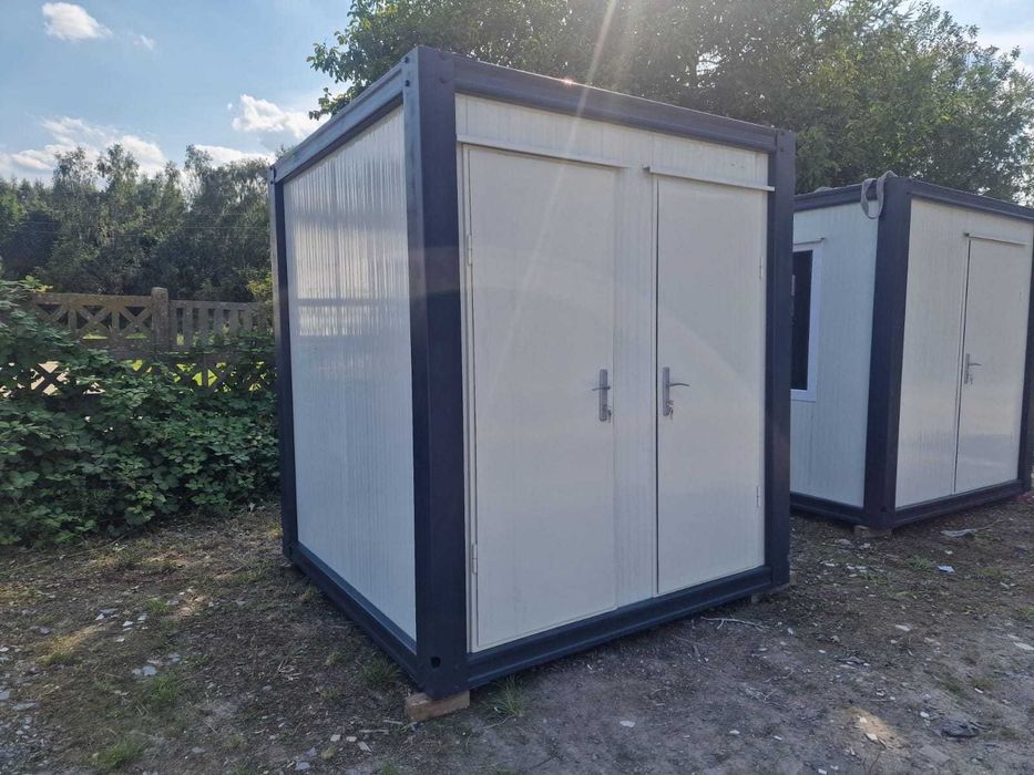 Kontener sanitarny 2x WC damski męski całoroczny 2,4x2,5m nowy 6m²