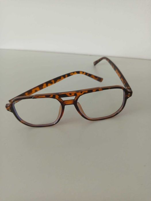 Okulary kwadraty podwójny ram retro unisex