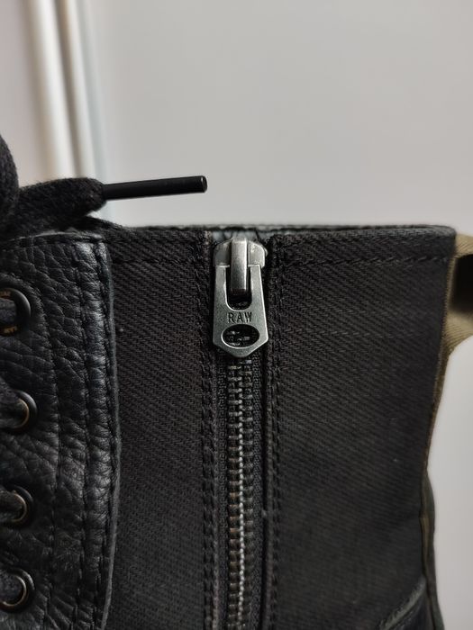 Жіночі мілітарі черевики G-Star Raw шкіра, джинс