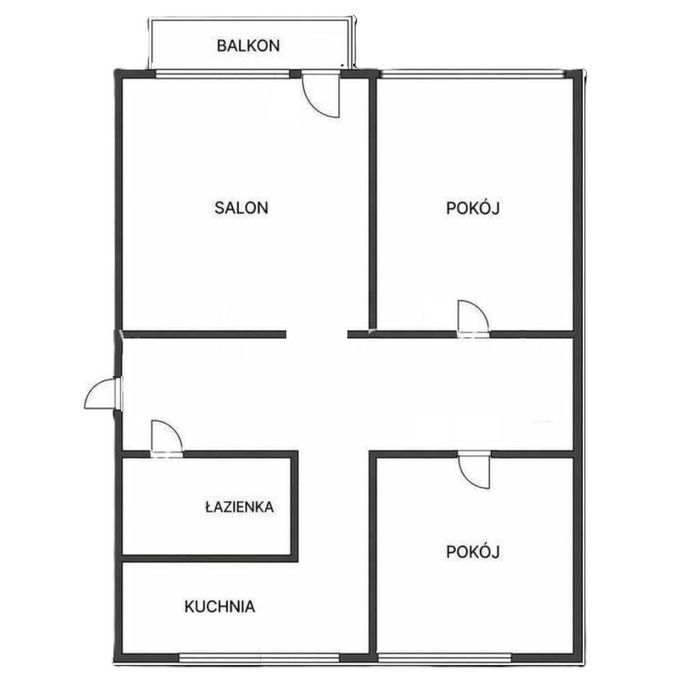 3 Pokoje, pełny rozkład | Oddzielna kuchnia | Balkon | Bez prowizji !
