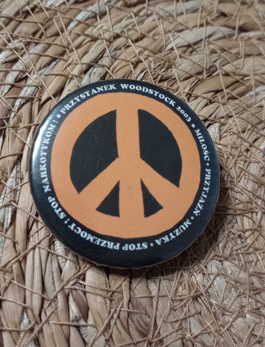 Przypinka - Button - Przystanek Woodstock 2003