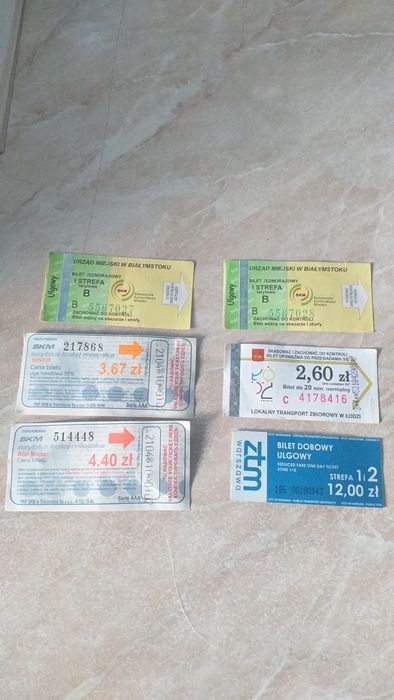 Stare bilety dla kolekcjonerów