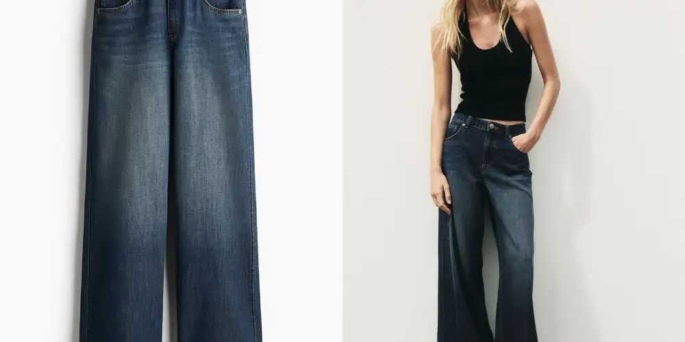 Spodnie dżinsowe 36 nowa kolekcja Wide Regular Waist Jeans PROMOCJA