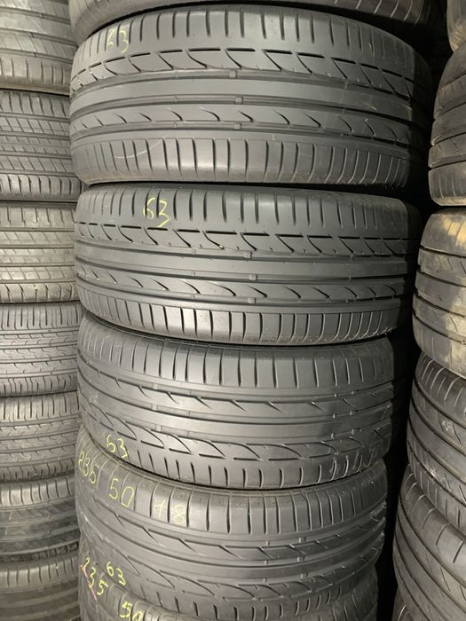 235/50 18 Bridgestone Potenza S001 шини б/у літо Комплект ,  ПАРА